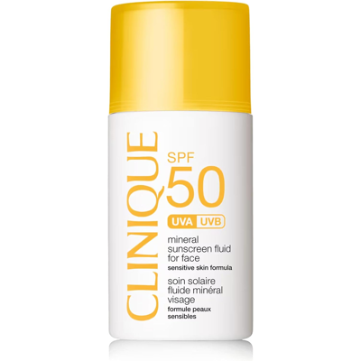 Clinique Spf 50 Mineral Sunscreen Fluid For Face Safe For Sensitive Skin Lightweight, Clinique Spf 50 Mineral Sunscreen Fluid For Face Safe For Sensitive Skin Lightweight,