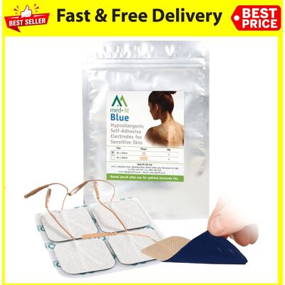 Med-Fit Blue Sensitive Skin Tens Pads 5cm X 100% Natural Hydro-Gel -... Med-Fit Blue Sensitive Skin Tens Pads 5cm X 100% Natural Hydro-Gel -...