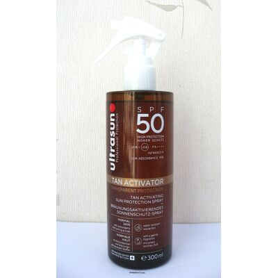 Ultrasun Tan Activator Spray Giant Size Spf50 300ml New Spray Ultrasun Tan Activator Spray Giant Size Spf50 300ml New Spray