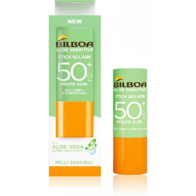 Bilboa Aloe Sensitive Sun Stick Spf 50+ Face Lips Sensitive Areas Bilboa Aloe Sensitive Sun Stick Spf 50+ Face Lips Sensitive Areas