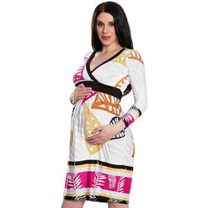 Olian Maternity Women'S Leaves Print 3/4 Sleeve Waist Tie Dress Nwt Olian Maternity Women'S Leaves Print 3/4 Sleeve Waist Tie Dress Nwt