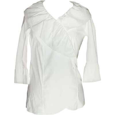 Olian Maternity Women'S Ruffled Front 3/4 Sleeve Wrap Top Nwt Olian Maternity Women'S Ruffled Front 3/4 Sleeve Wrap Top Nwt
