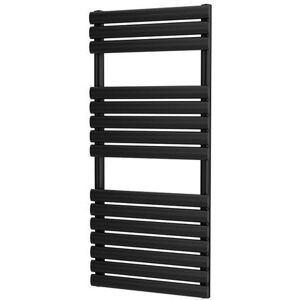Uk Radiators Towel Radiator Towel Rail Heated 1120x500mm Designer Black 2661 Btu Uk Radiators Towel Radiator Towel Rail Heated 1120x500mm Designer Black 2661 Btu