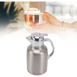 (Silver)304 Stainless Steel Thermal Tea Pot Insulated Coffee Pot Hotel Restau (Silver)304 Stainless Steel Thermal Tea Pot Insulated Coffee Pot Hotel Restau