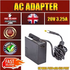 Genuine Ibm Lenovo Essential B5400 65w Laptop Ac Wall Plug Adapter Charger Genuine Ibm Lenovo Essential B5400 65w Laptop Ac Wall Plug Adapter Charger