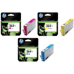 HP 364xl Multi Pack Colour Set Ink Cartridge - 1 X Cyan Magenta Yellow 364 Xl HP 364xl Multi Pack Colour Set Ink Cartridge - 1 X Cyan Magenta Yellow 364 Xl
