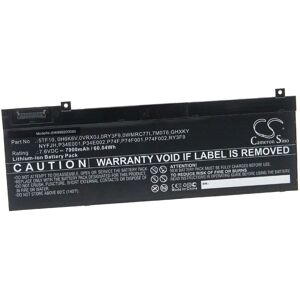 Vhbw Battery For Dell P74f002 Ry3f9 P34e002 P74f P34e001 P74f001 7900mah Vhbw Battery For Dell P74f002 Ry3f9 P34e002 P74f P34e001 P74f001 7900mah