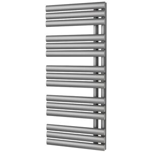 Uk Radiators Towel Radiator Rail Heated 1120x500mm Designer Silver 2344 Btu Uk Radiators Towel Radiator Rail Heated 1120x500mm Designer Silver 2344 Btu