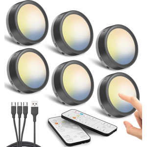 Does Not Apply Rechargeable Puck Lights With Remote Control, Black 1600mah Battery Operated Pus Does Not Apply Rechargeable Puck Lights With Remote Control, Black 1600mah Battery Operated Pus