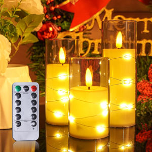 Does Not Apply Flickering Flameless Candles With Fairy Lights,Battery Operated Led Flickering C Does Not Apply Flickering Flameless Candles With Fairy Lights,Battery Operated Led Flickering C