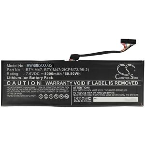 Vhbw Battery For Msi Bty-M47 8060mah Vhbw Battery For Msi Bty-M47 8060mah