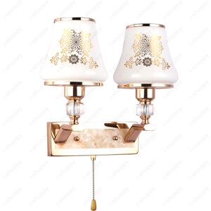 Luminturs 14w Wall Sconce Light Dual-Head Pull Switch Bedside Lamp E27 Bulb Bedside Hotel Luminturs 14w Wall Sconce Light Dual-Head Pull Switch Bedside Lamp E27 Bulb Bedside Hotel