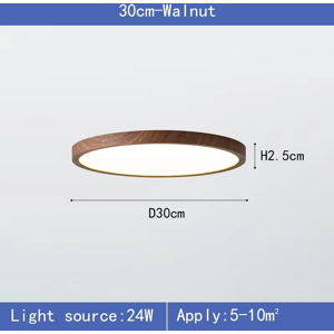 Does Not Apply Modern Led Ceiling Light Circular Ultrathin Wood Grain Walnut Decorative Light B Does Not Apply Modern Led Ceiling Light Circular Ultrathin Wood Grain Walnut Decorative Light B