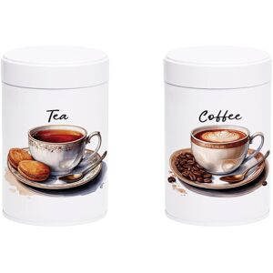 Purely Home Antique Drinkware Tea & Coffee Canister Set - Screw-Top Storage Containers Gift Purely Home Antique Drinkware Tea & Coffee Canister Set - Screw-Top Storage Containers Gift