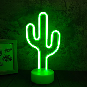 Does Not Apply Led Cactus Night Light Signs, Neon Usb/batteries Wall Decoration For Birthday, C Does Not Apply Led Cactus Night Light Signs, Neon Usb/batteries Wall Decoration For Birthday, C