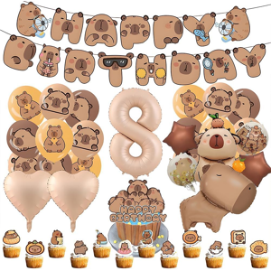 Does Not Apply 8th Capybara Birthday Party Decorations Set 8th Year Capybara Happy Birthday Ban Does Not Apply 8th Capybara Birthday Party Decorations Set 8th Year Capybara Happy Birthday Ban