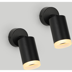 Does Not Apply Ceiling Lights Spotlight Wall Light - 2pcs Spot Lights 350°adjustable, Gu10 Blac Does Not Apply Ceiling Lights Spotlight Wall Light - 2pcs Spot Lights 350°adjustable, Gu10 Blac