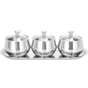 3pcs 304 Stainless Steel Seasoning Box Visible Spice Pot Container Kitchenw Sg 3pcs 304 Stainless Steel Seasoning Box Visible Spice Pot Container Kitchenw Sg