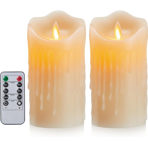 Does Not Apply 2 Pack Led Flameless Candles With Remote Control - Battery Operated, Flickering Does Not Apply 2 Pack Led Flameless Candles With Remote Control - Battery Operated, Flickering