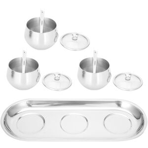 3x 304 Stainless Steel Seasoning Box Visible Spice Pot Container Kitchenware Kit 3x 304 Stainless Steel Seasoning Box Visible Spice Pot Container Kitchenware Kit