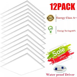 Gowtall Pack Of 12 Led Panel Light 600x600mm 48w With 3 Year Warranty Cool White 6500k Gowtall Pack Of 12 Led Panel Light 600x600mm 48w With 3 Year Warranty Cool White 6500k