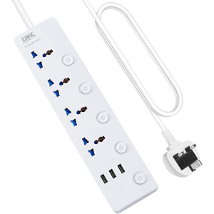 Does Not Apply 4 Way Extension Lead 3m/9.84ft With 3 Usb Slots,Protected Extension Cord With In Does Not Apply 4 Way Extension Lead 3m/9.84ft With 3 Usb Slots,Protected Extension Cord With In