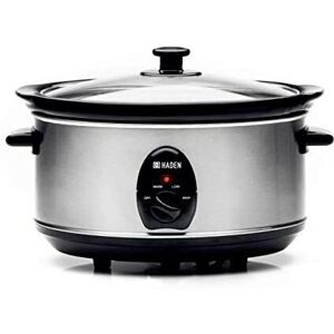 Haden Slow Cooker 3.5ltr Stainless-Steel Desserts Curry 3 Settings 280w Haden Slow Cooker 3.5ltr Stainless-Steel Desserts Curry 3 Settings 280w