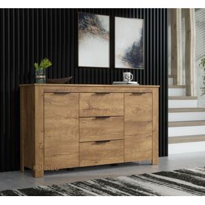 Furneo Sideboard Cabinet Dark Oak Effect Modern Cupboard Prestigio 06 Furneo Sideboard Cabinet Dark Oak Effect Modern Cupboard Prestigio 06
