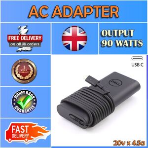 Genuine Dell Latitude 5421 P91f002 Laptop 90w Usb-C Type Ac Power Charger Psu Genuine Dell Latitude 5421 P91f002 Laptop 90w Usb-C Type Ac Power Charger Psu
