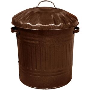 Ketobarrow 40l Retro Style Metal Rubbish Bin – Stylish Dustbin Feed Bin Waste Bronze Bin Ketobarrow 40l Retro Style Metal Rubbish Bin – Stylish Dustbin Feed Bin Waste Bronze Bin