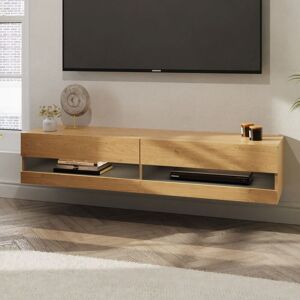 Gfw Leon 180cm Wall Tv Unit With Led Oak Gfw Leon 180cm Wall Tv Unit With Led Oak
