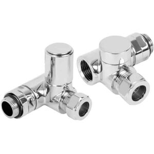 Sol*aire Angled Chrome Dual Fuel Heated Towel Rail / Radiator Valves, 1/2” Bsp 15mm Pipes Sol*aire Angled Chrome Dual Fuel Heated Towel Rail / Radiator Valves, 1/2” Bsp 15mm Pipes
