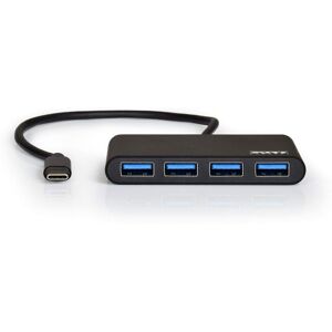 Port Designs Type C Hub With 4 Usb 3.0 Ports For High-Speed Data Transfer - Silv Port Designs Type C Hub With 4 Usb 3.0 Ports For High-Speed Data Transfer - Silv