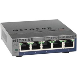 5 Port Netgear Gs105e-200uks Prosafe Gigabit Plus Switch, Unmanaged, 5x 10/100/1 5 Port Netgear Gs105e-200uks Prosafe Gigabit Plus Switch, Unmanaged, 5x 10/100/1