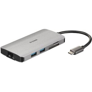 D-Link - Usb-C Multiport Hub With Lan & Sd Card Reader, 3x Usb-A Usb-C Hdmi Lan D-Link - Usb-C Multiport Hub With Lan & Sd Card Reader, 3x Usb-A Usb-C Hdmi Lan