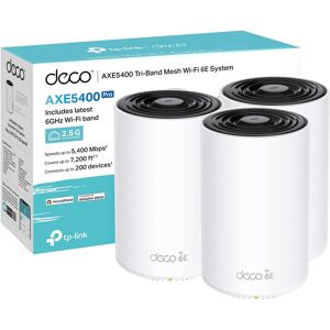 TP-LINK Deco Xe75 Pro Axe5400 Whole Home Tri-Band Mesh Wi-Fi 6e System 3 Pack Uk TP-LINK Deco Xe75 Pro Axe5400 Whole Home Tri-Band Mesh Wi-Fi 6e System 3 Pack Uk