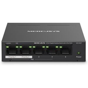 Mercusys Ms105gp 5-Port Gigabit Desktop Switch With 4-Port Poe+ Mercusys Ms105gp 5-Port Gigabit Desktop Switch With 4-Port Poe+