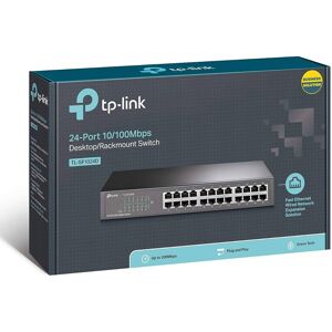 TP-LINK 24-Port 10/100 Unmanaged Desktop/rackmount Switch, Steel Case - (Tl-Sf1 TP-LINK 24-Port 10/100 Unmanaged Desktop/rackmount Switch, Steel Case - (Tl-Sf1