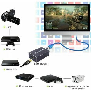 Xxl Video Capture Card 1080p 60fps Hd Camera Recording Hdmi To Usb 3.0 Live Game Xxl Video Capture Card 1080p 60fps Hd Camera Recording Hdmi To Usb 3.0 Live Game