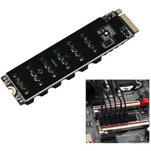 M.2 Nvme Pci-E 3.0 X4 X8 X16 To Sata 3.0 6 Ports Expansion Adapter Card 6gbps M.2 Nvme Pci-E 3.0 X4 X8 X16 To Sata 3.0 6 Ports Expansion Adapter Card 6gbps