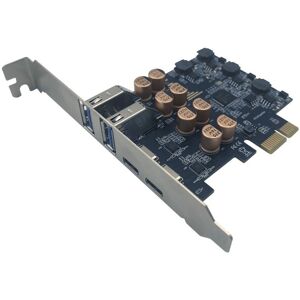 2x(Pcie To Usb 3.2 Gen1 5gbps Expansion Card Pci-E X1 To 2 Port Usb-A + 25656 2x(Pcie To Usb 3.2 Gen1 5gbps Expansion Card Pci-E X1 To 2 Port Usb-A + 25656