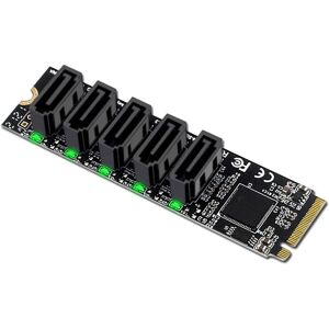 Chenyang Cy M.2 Ngff Nvme M-Key Pci Express To Sata 3.0 6gbps 5 Ports Adapter C Chenyang Cy M.2 Ngff Nvme M-Key Pci Express To Sata 3.0 6gbps 5 Ports Adapter C