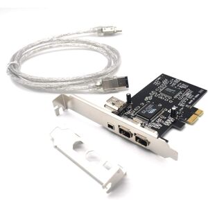 Padarsey Pcie 3 Ports 1394a Firewire Expansion Card, Pci Express (1x) To External Ieee 1 Padarsey Pcie 3 Ports 1394a Firewire Expansion Card, Pci Express (1x) To External Ieee 1