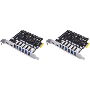 2x Usb 3.2 And Type C Pci-E Expansion Card Pcie To Usb Controller 6port +2769 2x Usb 3.2 And Type C Pci-E Expansion Card Pcie To Usb Controller 6port +2769
