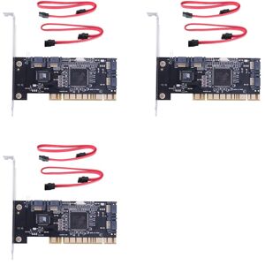 3x 4 Ports Pci Controller Internal Expansion Card With Two Cables,1096 3x 4 Ports Pci Controller Internal Expansion Card With Two Cables,1096
