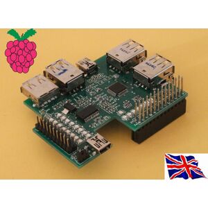 Pridopia Rs-Pi 7 Ports Usb Hub & Spi 23s17 X1 16 Bit Gpio Function Board For Raspberry Pi Pridopia Rs-Pi 7 Ports Usb Hub & Spi 23s17 X1 16 Bit Gpio Function Board For Raspberry Pi
