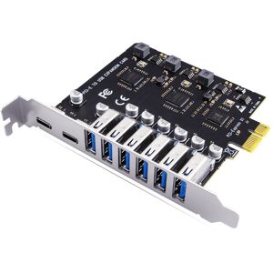 Sodial 3x(Usb 3.2 And Type C Pci-E Expansion Card Pcie To Usb Controller 6port +6907 Sodial 3x(Usb 3.2 And Type C Pci-E Expansion Card Pcie To Usb Controller 6port +6907