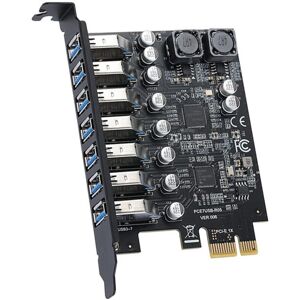 2x(Usb 3.2 Pci Express Adapter Pci E To 7 Ports Usb3 Gen1 Expansion Adapter7595 2x(Usb 3.2 Pci Express Adapter Pci E To 7 Ports Usb3 Gen1 Expansion Adapter7595