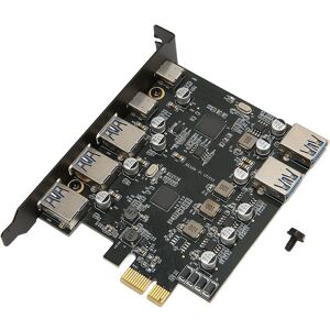 ⁺pci E To Usb Expansion Card 7 Ports 5gbps Usb Pci Express Card With 2 Rear Usb ⁺pci E To Usb Expansion Card 7 Ports 5gbps Usb Pci Express Card With 2 Rear Usb