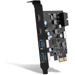 2x(Uls-6210 6-Port Usb Pcie Card Pci Express To Type C(2), Usb Type-A(2)3197 2x(Uls-6210 6-Port Usb Pcie Card Pci Express To Type C(2), Usb Type-A(2)3197
